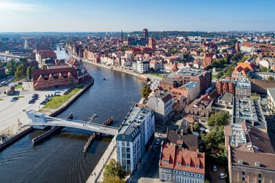 CK Turancar, autobusový poznávací zájazd, Poľsko - Mazúrske jazerá, Gdansk, panoráma mesta