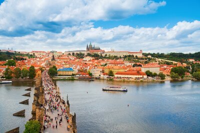 CK Turancar, autobusový poznávací zájazd, Praha - zámky a hrady v Čechách, Praha, panoráma mesta