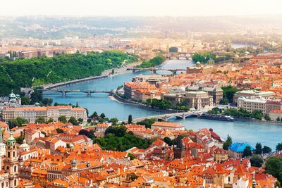 CK Turancar, autobusový poznávací zájazd, Praha - zámky a hrady v Čechách, Praha, panoráma mesta