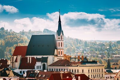 CK Turancar, autobusový poznávací zájazd, Praha - zámky a hrady v Čechách, Český Krumlov, kostol sv. Víta