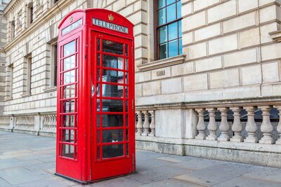 CK Turancar, Letecký poznávací zájazd,  Veľká Británia, Londýn, telefónna búdka