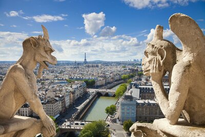 CK Turancar, Letecký poznávací zájazd, Francúzsko, Paríž pre deti, chrliče na katedrále Notre Dame