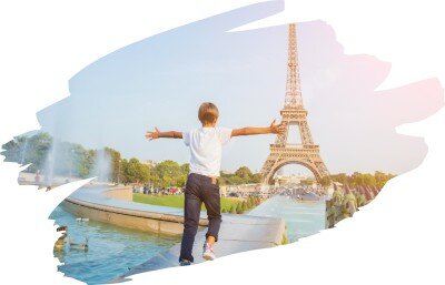 CK Turancar, Letecký poznávací zájazd, Francúzsko, Paríž pre deti, leták