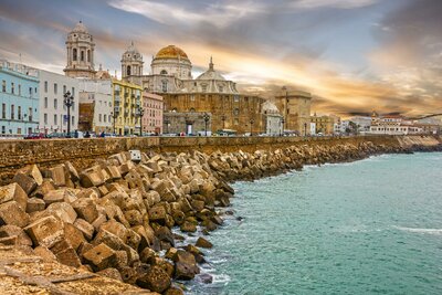 Letecký poznávací zájazd Andalúzia s pobytom pri mori, Cádiz, katedrála Campo del Sur