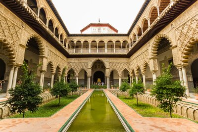 Letecký poznávací zájazd Andalúzia s pobytom pri mori, Sevilla, Alcazar