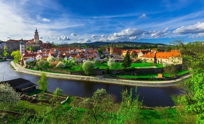 CK Turancar, autobusový poznávací zájazd, Česko a Rakúsko, Český Krumlov, Panoráma mesta