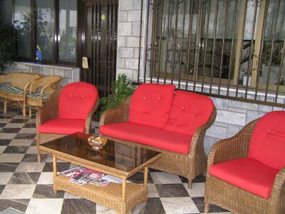 Apartmány Stella -  posedenie - autobusová doprava CK Turan(Olympic Beach, Olympská riviéra)
