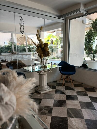 Apartmány Stella - lobby - autobusová doprava CK Turan(Olympic Beach, Olympská riviéra)