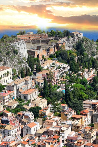 CK Turancar, Letecký poznávací zájazd, Sicília, Taormina