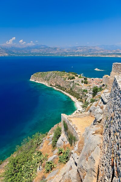 Kombinovaný poznávací zájazd-Veľký okruh Gréckom- Nafplio-výhľad z pevnosti Palamidi