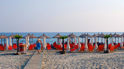 Hotel Olympic beach-pláž-Nei Pori-Olympská riviéra (autobusové zájazdy CK Turancar)