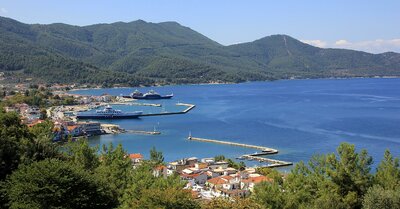 Štúdiá Levendis - prístav Limenas - autobusový zájazd CK Turancar (Thasos, Potos)