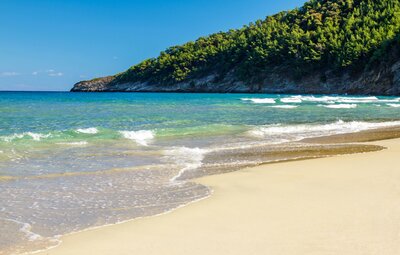 Hotel Asterias -pláž Paradis Beach- letecký zájazd CK Turancar (Thasos Limenria)