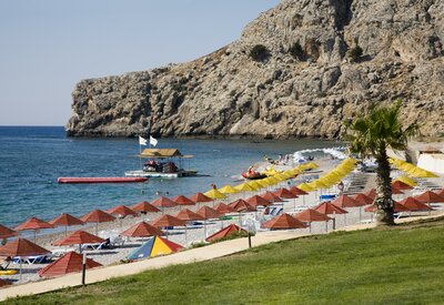 Grécko - Rodos - Hotel Kolymbia Sun - záliv - letecký zájazd CK Turancar (Rodos, Kolymbia)