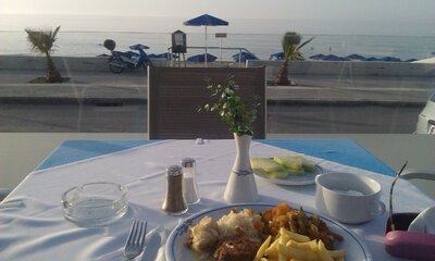 Hotel Flisvos Beach - reštaurácia-letecký zájazd CK Turancar-Kréta, Rethymno