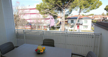 Apartmány Elios - balkón  - autobusová doprava CK Turancar - Taliansko, Bibione