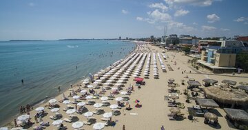 Hotel Bajkal - pláž - letecký zájazd CK Turancar - Bulharsko, Slnečné pobrežie