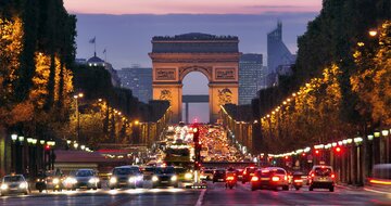 Autobusový poznávací zájazd Francúzsko Paríž Víťazný oblúk