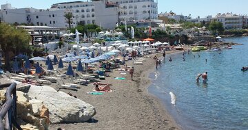 Hotel Silva beach - pláž - letecký zájazd CK Turancar - Kréta, Hersonissos