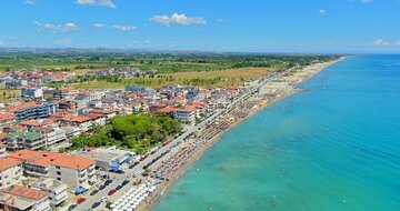 Letecký zájazd CK Turancar-Paralia-Olympic beach-panoráma