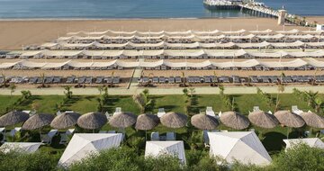 Hotel Delphin Imperial - pláž - letecký zájazd CK Turancar - Turecko, Lara