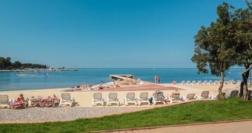 Apartmány Polynesia - pláž - autobusový zájazd CK Turancar - Chorvátsko, Istria, Umag, Katoro