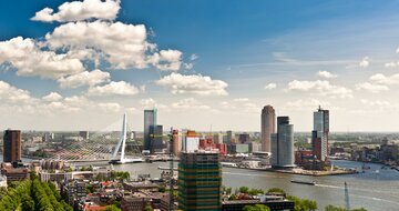 CK Turancar, autobusový poznávací zájazd, Kvetinové Holandsko a Belgicko, Rotterdam, panoráma mesta