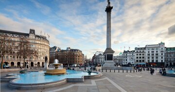 CK Turancar, autobusový poznávací zájazd, Londýn, Trafalgar square