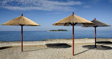 Hotel Delfin - pláž - CK Turancar - autobusový zájazd Chorvátsko, Istria, Poreč