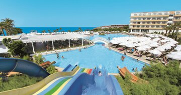 hotel Acapulco Beach - tobogan - letecký zájazd CK Turancar - Kyrenia, Cyprus