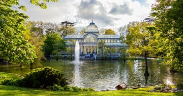 CK Turancar, Letecký poznávací zájazd, Španielsko, Madrid, park Retiro, Krištáľový palác