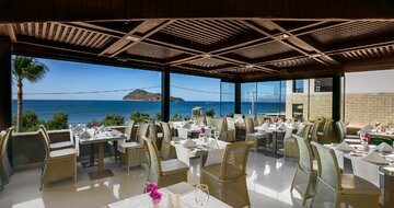 Hotel Porto Platanias Beach - reštaurácia - letecký zájazd CK Turancar - Kréta, Platanias