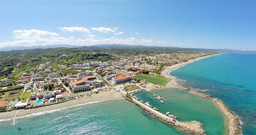 Hotel Porto Platanias Beach - letecký záber - letecký zájazd CK Turancar - Kréta, Platanias