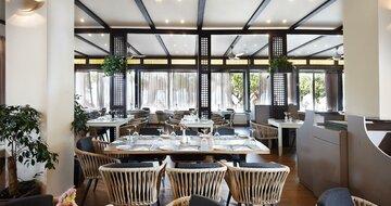 Hotel Santa Marina beach-Kréta-letecký zájazd CK Turancar-reštaurácia