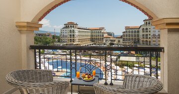 Hotel Melia Sunny Beach - výhľad z balkóna - letecký zájazd CK Turancar - Bulharsko, Slnečné pobrežie