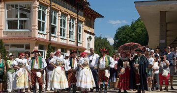 CK Turancar, autobusový poznávací zájazd, Luhačovice - otváranie prameňov