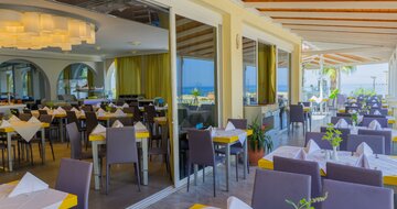 Hotel Rethymno Mare - reštaurácia - letecká doprava CK Turancar - Kréta, Skaleta