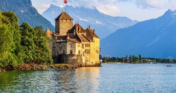 CK Turancar, autobusový poznávací zájazd, Švajčiarsky okruh, Ženevské jazero, hrad Chillon