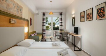 Hotel Sea Side - letecký záber -letecký zájazd CK Turancar-Kréta-Kato Stalos