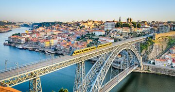 CK Turancar, Letecký poznávací zájazd, Portugalsko, Porto, most Ponte Luis I. 