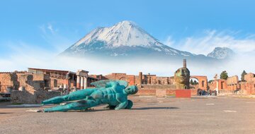 CK Turancar, Letecký poznávací zájazd, Kampánia, sopka Vezuv a Pompeje