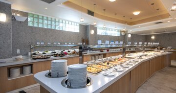 Hotel Hydramis Palace-reštaurácia-letecký zájazd CK Turancar-Kréta-Kavros