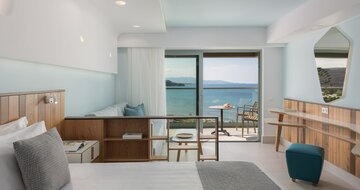 Hotel Arina Beach- letecký záber -letecký zájazd CK Turancar-Kréta-Agia Marina