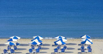 Hotel La Stella - pláž - letecký zájazd CK Turancar - Kréta, Platanias