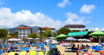 Eftalia Downtown Hotel - pláž - letecký zájazd CK Turancar - Turecko, Alanya