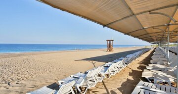Orfeus Park Hotel - pláž - letecký zájazd CK Turancar - Turecko, Colakli