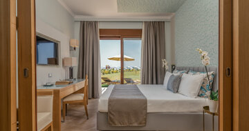 Hotel Lindos Imperial Resort and Spa - rodinná izba s výhľadom na more - letecký zájazd CK Turancar (Rodos, Kiotari)