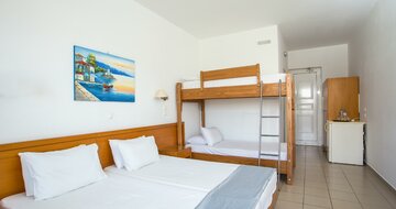 Hotel Tsampika - rodinná izba - letecký zájazd CK Turancar (Rodos, Faliraki)