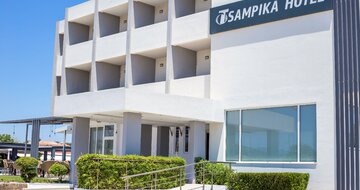 Hotel Tsampika - vchod do hotela - letecký zájazd CK Turancar (Rodos, Faliraki)