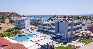 Hotel Tsampika - letecký záber - letecký zájazd CK Turancar (Rodos, Faliraki)